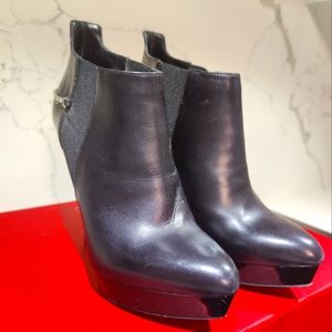 Cesare Paciotti - Women's Black Leather Booties, Size 35.5